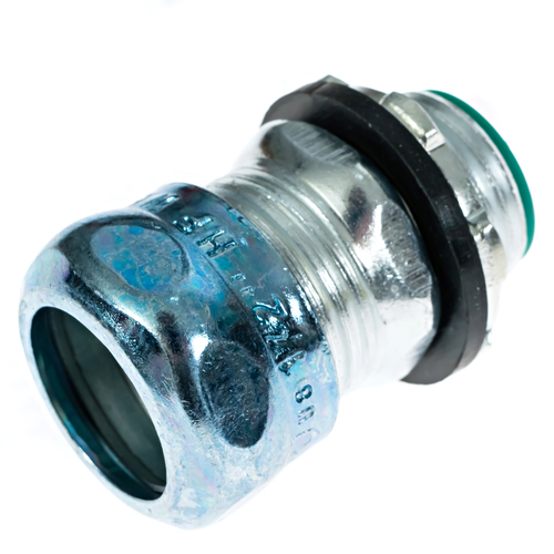 Halex 62502B Steel Raintight Compression Connector – 3/4 Inch For EMT Conduit In Wet Locations